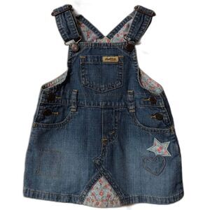 Baby Girls Levi Strauss Dress Size 6-9 Months Denim Overall Dress